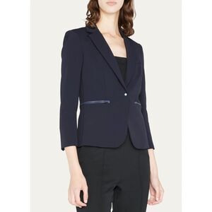 Veronica Beard Scuba Schoolboy Blazer Jacket | Navy | Size 4